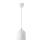 Nordlux Gaston Pendant Metal and Wood White | Suitable for E27