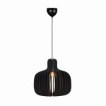 Nordlux Hazo 43 Pendant Wood Black | Suitable for 1x E27