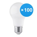 Multipack 100x LED Bulb E27 Pear Frosted 4.9W 470lm - 830 Warm White | Replaces 40W