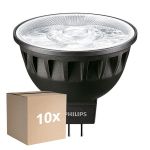 Multipack 10x Philips Master LED Spot GU5.3 MR16 6.7W 440lm 24D - 930 Warm White | Best Colour Rendering - Dimmable - Replaces 35W