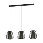 Eglo Pendant Curasao Steel Black | IP20 - Suitable for 3x E27 