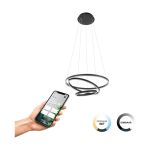 Eglo Pendant Lobinero-Z Aluminium Steel Black 40W 6100lm - 830-865 Tunable White | IP20 - Zigbee Dimmable