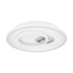 Eglo Wall and Ceiling Light Tiriolo Steel White Silver 14W 1800lm - 840 Cool White | IP20 