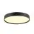 SLV Decona Wall and Ceiling Light Aluminium Black Round 23W 2260lm - 930 Warm White | IP44 - Best Colour Rendering - Dimmable 