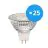 Multipack 25x Noxion LED Spot GU5.3 MR16 4.4W 345lm 12V 36D - 827 Extra Warm White | Dimmable - Replaces 35W