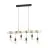 Eglo Pendant Townshend Steel Wood Black Brown | IP20 - Suitable for 6x E27 