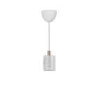 Nordlux Siv Pendant Marble and Metal White | 65mm - Suitable for E27