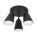 It's about RoMi Ceiling Light Bremen Iron Black | Suitable for 3x E27 