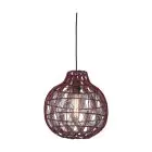 Good&Mojo Pendant Mendoza Bamboo Burgundy S | Suitable for 1x E27 