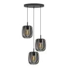 Eglo Pendant Romazzina Steel Black | Suitable for 3x E27